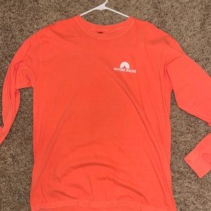 NATURE BACKS ORANGE LONG SLEEVE